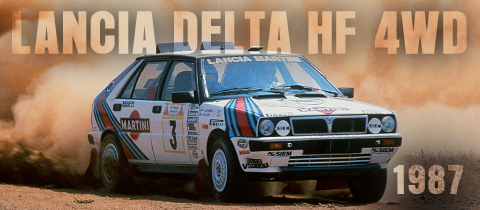 1987 – LANCIA DELTA HF 4WD: TOWARDS THE TRIUMPH IN THE WORLD RALLY1987 – LANCIA DELTA HF 4WD: VERSO IL TRIONFO NEL MONDIALE RALLY